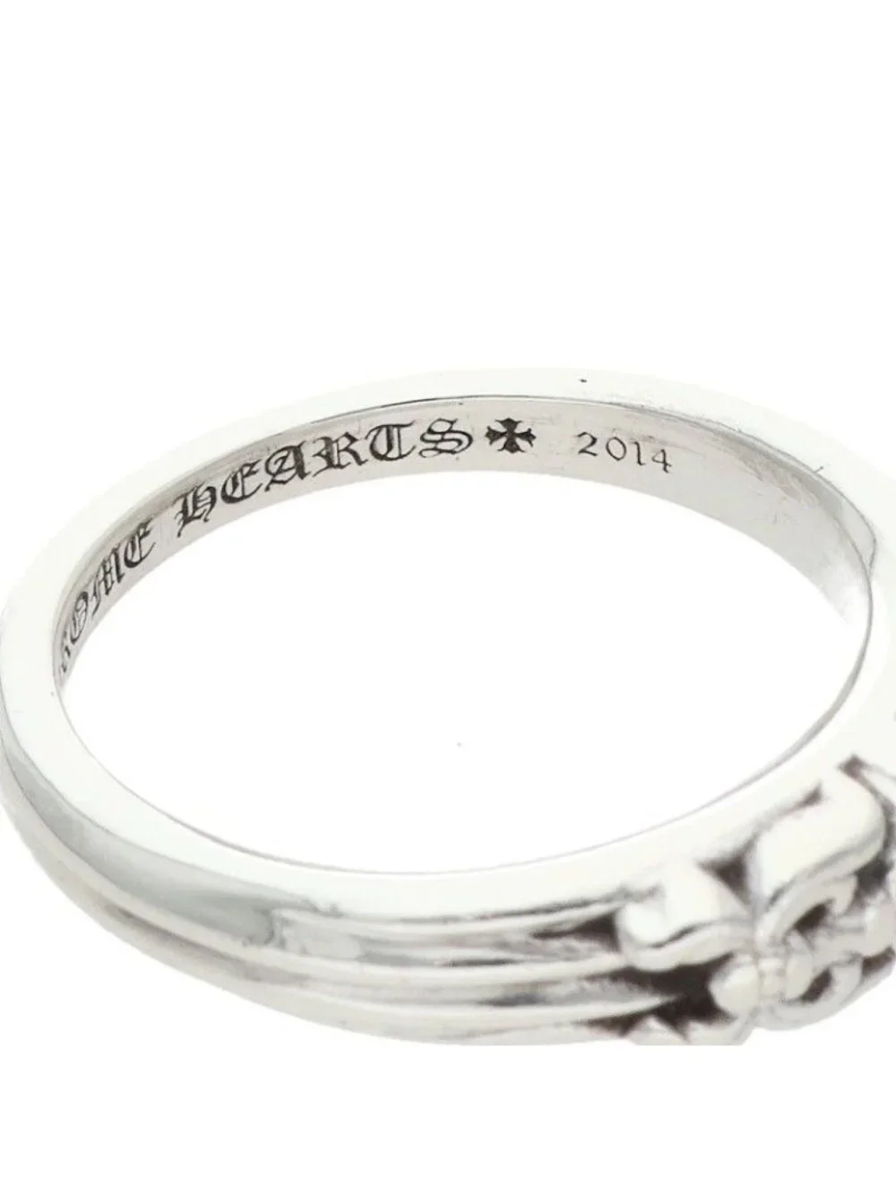 Chrome Hearts Baby Clsc P D Classic Dagger Pave Diamond Silver Ring